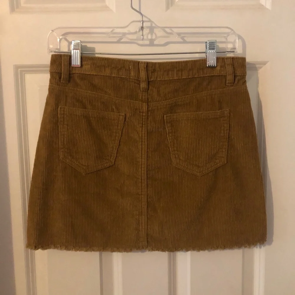 INDIGO REIN Corduroy Button Front Mini Skirt!